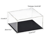 1 x RAW Customer Returns sourcing map Acrylic Clear Display Case Box Dustproof Protection Cube Collectible Exhibition Box 30x25x20cm - RRP €36.35