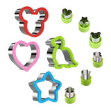 1 x Brand New Bread and vegetable cookie cutters for children set, 10pcs bread cookie cutters for children, bread cookie cutter set, bread and vegetable cookie cutters for children, for vegetables cakes cookies fruit - RRP €20.4