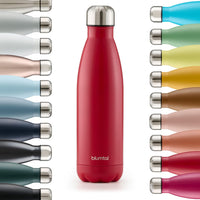 1 x RAW Customer Returns Blumtal drinking bottle stainless steel Charles - Thermos bottle 500 ml - BPA-free thermos drinking bottle cold warm - leak-proof drinking bottle metal - Thermos drinking bottle - Drinking bottle 500 ml - Red - RRP €11.89