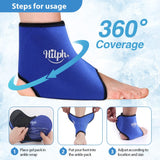 1 x RAW Customer Returns Hilph Cooling Sleeve Foot, Cooling Pads for Ankle and Foot, Cooling Sleeve Ankle, Hot Cold Compress Wrap Cool Pack for Ankle Sprain, Swelling, Plantar Fasciitis Blue - RRP €19.99