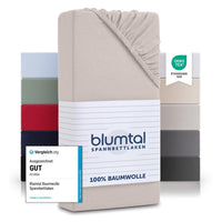 1 x RAW Customer Returns Blumtal Basics fitted sheet 90x200cm jersey in a set of 2 - bed sheet 90x200cm made of 100 cotton - OEKO-TEX certified fitted sheet 90x200 - mattress cover 90x200 cm - sheet - ivory - RRP €20.16