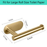 1 x RAW Customer Returns Toilet Paper Holder Self-Adhesive, Premium Thickened SUS304 Stainless Steel Rustproof Adhesive Toilet Paper Holder Without Drilling Suitable for Bathroom, Kitchen, Washroom Gold  - RRP €10.06