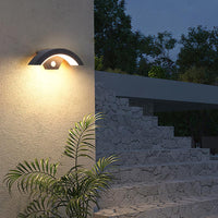 1 x RAW Customer Returns Outdoor wall light with motion detector, 24W modern wall lamp LED outdoor IP65 waterproof, warm white outdoor lamp motion detector for garden hallway staircase - RRP €32.98