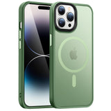 21 x Brand New HuwaiH Mobile Phone Case for iPhone 14 Pro Max Case, Compatible with MagSafe Translucent Matte Protective Case Shockproof Scratch-Resistant Protective Case Frosted Mobile Phone Case iPhone 14 Pro Max Dark Green  - RRP €317.52