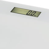 3 x RAW Customer Returns Digital bathroom scale from Emerio with precise sensors, step-on technology, including 2x AAA batteries, LC display, units in kg lb st, up to max. 180kg, ultra-slim, auto off, white glass, 28x28x2cm - RRP €53.31