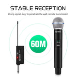 1 x RAW Customer Returns Debra Wireless Microphone, Wireless Dynamic Microphone with Rechargeable Receiver for Karaoke, PA System Mixer Amplifier, Wedding, DJ, Party, Speech, Church, 60m - RRP €93.96