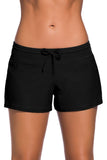 1 x RAW Customer Returns Tmaza Women s Adjustable Drawstring Quick Dry Swim Shorts Size S - 3XL, Black, 40 DE 42 DE - RRP €14.6