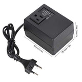 1 x RAW Customer Returns Power Converter Adapter, 300W Transformer Voltage Converter AC 220V to 110V Travel Plug Adapter for Laptops EU Plug  - RRP €38.29