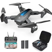 1 x RAW Customer Returns DEERC D10 Foldable Drone with Camera for Adults 2K HD FPV Live Video, Tap Fly, Gesture Control, Selfie, Altitude Hold, 3D Flips, Quadcopter for Kids Beginners with 2 Batteries 24mins - RRP €99.99