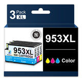 1 x RAW Customer Returns DOUBLE D 953XL Black for HP 953XL Black, Not affected by the upgrade, compatible with HP Officejet Pro 7720 7730 7740 8710 8715 8720 8730 8740 - RRP €30.24