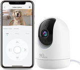 1 x RAW Customer Returns NGTeco 2K Indoor Security Camera, 3MP Pan Tilt WiFi Camera for Home Security Baby Monitor Pet Dog Camera with Motion Detection, Night Vision, Compatible with Alexa Google C2500 - RRP €56.46