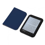 1 x RAW Customer Returns E-BOOK Reader 6 inch e-reader, E-Ink electronic ink screen, handwriting, blue leather cover, 1024x768 resolution display, 1 pair of headphones, 300DPI blue cover 16GB 8GB 4GB black  - RRP €130.26