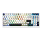 1 x RAW Customer Returns YUNZII YZ98 Gasket Mechanical Keyboard 99 Keys Hot-Swap BT5.0 2.4G USB-C Wireless Gaming Keyboard NKRO 98 Layout with RGB LED Backlight for Linux Win Mac Milk Switch, White  - RRP €94.99