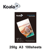 1 x RAW Customer Returns KOALA Laser Printer Photo Paper Double Sided Matt A3 250gsm 100 Sheets Suitable for printing photos, certificates, brochures, flyers, leaflets, greeting cards, calendars, art - RRP €23.99