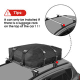 1 x Brand New Roof bag roof rack soft foldable durable travel storage luggage bag for tours road trips for any car with roof rack rails bars - RRP €37.54