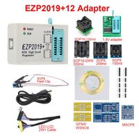 1 x RAW Customer Returns Hailege EZP2019 Upgraded High Speed USB SPI Programmer Support EEPROM Flash 24 25 93 25 BIOS Full Set with 12 Sockets Adapters WIN7 WIN8 - RRP €36.0