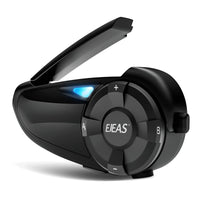 1 x RAW Customer Returns EJEAS Q7 Bluetooth Motorcycle Intercom, Upgraded Bluetooth 5.1 Motorcycle Helmet Intercom Communication System with Stereo Sound Effect, FM Function and Quick Pairing Pack of 1  - RRP €69.99