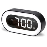 3 x RAW Customer Returns SUCHDECO alarm clock with light, digital alarm clock, alarm clock without ticking, 18 music ringtones, snooze function, double alarm clock, LED night light alarm clock - RRP €56.46