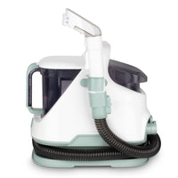 1 x RAW Customer Returns H.Koenig Portable fabric cleaner TWT77, Removable clean and dirty water tanks, All types of fabrics Mattresses Carpets Sofas, Powerful suction, 650 W, White and Green - RRP €118.91