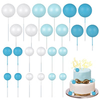 1 x RAW Customer Returns ALTcompluser 26 pieces cake decoration balls with Baby Boy Oh Baby Cake Topper cake decoration set foam ball cupcake topper balloon cake topper DIY insert topper for boy baby shower birthday - RRP €8.65