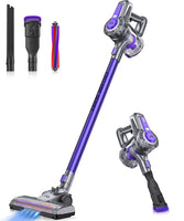 1 x RAW Customer Returns IAB Cordless Vacuum Cleaner, 160W Cordless Vacuum Cleaner with 2200 mAh 6 Removable Battery, 4 in 1 Stick Vacuum Cleaner with Wall Mount Stick Vacuum Cleaner, up to 50 Min, for Hard Floors Carpet Pet Hair Tiles - RRP €99.99