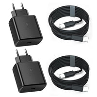 1 x RAW Customer Returns  2-Pack 45W USB C Charger GaN Tech Fast Charger USB C for Samsung Galaxy S24 S23 S22 S21 S20 Note20 S10 S9 A73 A53 A13 Tab S8, PD 3.0 Charging Plug PPS USB C Power Adapter - RRP €18.06