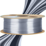 1 x RAW Customer Returns YOUSU PLA filament 1.75, Silk pla silver, 3d printer filament, PLA 1kg spool, glossy silk silver, pla metallic silver color - RRP €19.19