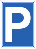 1 x RAW Customer Returns Pubblimania Rigid Aluminum Parking Sign 3mm Thick Cm 30x40  - RRP €19.99