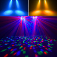 3 x RAW Customer Returns Disco Lights with Tripod, DJ Light, Disco Spinning Ball, Remote Control and Stage Light Set, Activated for Bar, Concert, Furniture, Dance, Wedding, Halloween, Christmas Gifts - RRP €258.63