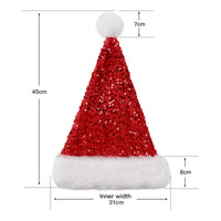 28 x Brand New Finabol Christmas Hat Santa Hats with Pom Pom Santa Claus Decorative Knitted Jumper Hats Red for Adults Children Gift Christmas Hat - RRP €772.8