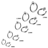 1 x RAW Customer Returns Bo Win 5 pairs set of stainless steel silver earrings clips for men, women, girls, children, men, magnetic earrings without ear hole, men s ear clips, women without ear holes,small hoop earrings, silver, non-piercing - RRP €11.78