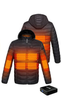 1 x RAW Customer Returns ANTARCTICA GEAR Heated Jackets Men with 16000 mAh Power Bank, Men s Softshell Heating Jacket Keep Warm Heating Zone 6 Pieces - Camping, Travel, Festival, Winter 3XL  - RRP €104.65