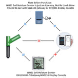 1 x RAW Customer Returns ECOWITT Wireless Soil Moisture Sensor WH51 - Plant Water Monitor, Soil Hygrometer Tester with Email Notification, Accessory Sensor Only Ecowitt Ecosystem - RRP €21.65