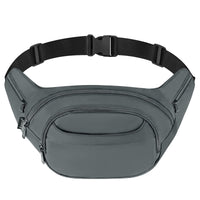 1 x RAW Customer Returns RYACO Waterproof Waist Bag 8 Pockets Zipper Waist Bag for Women Men Waist Bag with Adjustable Belt for Fitness Exercise Hiking Climbing Hunting Running Traveling Sports Dark Grey  - RRP €36.0