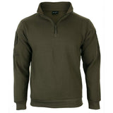 1 x RAW Customer Returns Mil-Tec Unisex Tactical Sweatshirt, Green, M EU - RRP €34.62