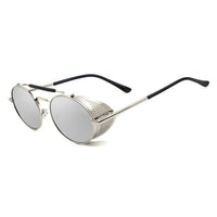 21 x Brand New ANDOILT Steampunk Sunglasses Men Women Round Retro Vitage Sunglasses UV400 Protection Metal Frame Silver Frame Silver Lens - RRP €386.4