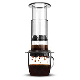 1 x RAW Customer Returns Aeropress Clear Coffee Press - 3 in 1 Brewing Method Combines French Press, Pourover, Espresso, Full Body Coffee Without Grain or Bitterness, Small Portable Coffee Maker for - RRP €52.51