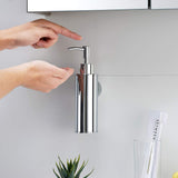 1 x RAW Customer Returns bgl wall mounted soap dispenser, 304 stainless steel, round, chrome color - RRP €18.84