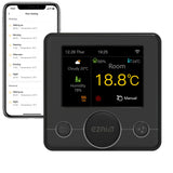 1 x RAW Customer Returns EZAIoT Smart Thermostat WiFi for gas boiler room heating temperature control 220V 3A , weather and humidity, programmable, multilingual, Alexa and Google Assistant voice control - RRP €64.52