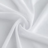 1 x RAW Customer Returns CHUQING table runner chiffon, in white 70 cm x 5 m , decorative table ribbon made of fabric, table decoration for birthdays, weddings, communions - RRP €27.22