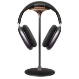 1 x RAW Customer Returns Headphone Stand, Headset Holder Made of Walnut Wood Aluminum, Gaming Headphone Holder for AirPods Max, Beats, Bose, Sennheiser, Sony, Audio-Technica and More Black  - RRP €30.11