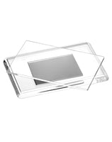 1 x RAW Customer Returns QWORK 50 pieces mini magnetic picture frames for photos 7 x 4.5 cm, clear acrylic picture frames for refrigerator weddings parties - RRP €19.15