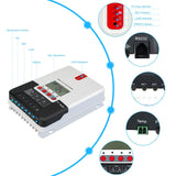 1 x RAW Customer Returns MPPT Solar Charge Controller 20A 30A 40A 60A 12V 24V 36V 48V Car Solar Charge Controller with LCD Display ML30A - RRP €25.2