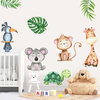 13 x Brand New JAHEMU Animals Wall Stickers Forest Animals Wall Decals Nursery for Baby Boy Girl Bedroom Decoration - RRP €265.2