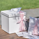 1 x RAW Customer Returns Santex letter box money box gift box for your wedding party - white - RRP €21.89