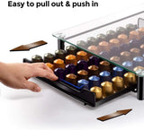 1 x RAW Customer Returns Mastertop coffee capsule holder for Nespresso capsule, glass capsule stand capsule holder for 60 coffee pods, non-slip capsule storage for all occasions, send 1 cleaning cloth - RRP €37.69