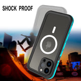 1 x RAW Customer Returns ShellBox for iPhone 13 Pro Case Magnetic Case IP68 Waterproof Phone Case iPhone 13 Pro 5G Case with Built-in Screen Protector Full Body Shockproof 360 Degree for iPhone 13 Pro 6.1 inch Teal - RRP €21.6