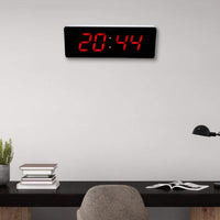 1 x Brand New Nikou LED Calendar Clock Digital Wall Temperature Clocks Elegant Decorative Clock 110-240V B  - RRP €39.19