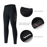 1 x RAW Customer Returns Santic Cycling Shorts Women s Long with Seat Pad Padded Cycling Shorts Breathable Tights Elastic Pants Pink EU 3XL - RRP €36.99