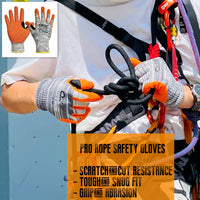 44 x Brand New Work safety gloves, cut level 5, HPPE glass fibre, knitted inner lining, palm foam, breathable, nitrile rubber, non-slip, abrasion resistant, 7 S - RRP €1161.6